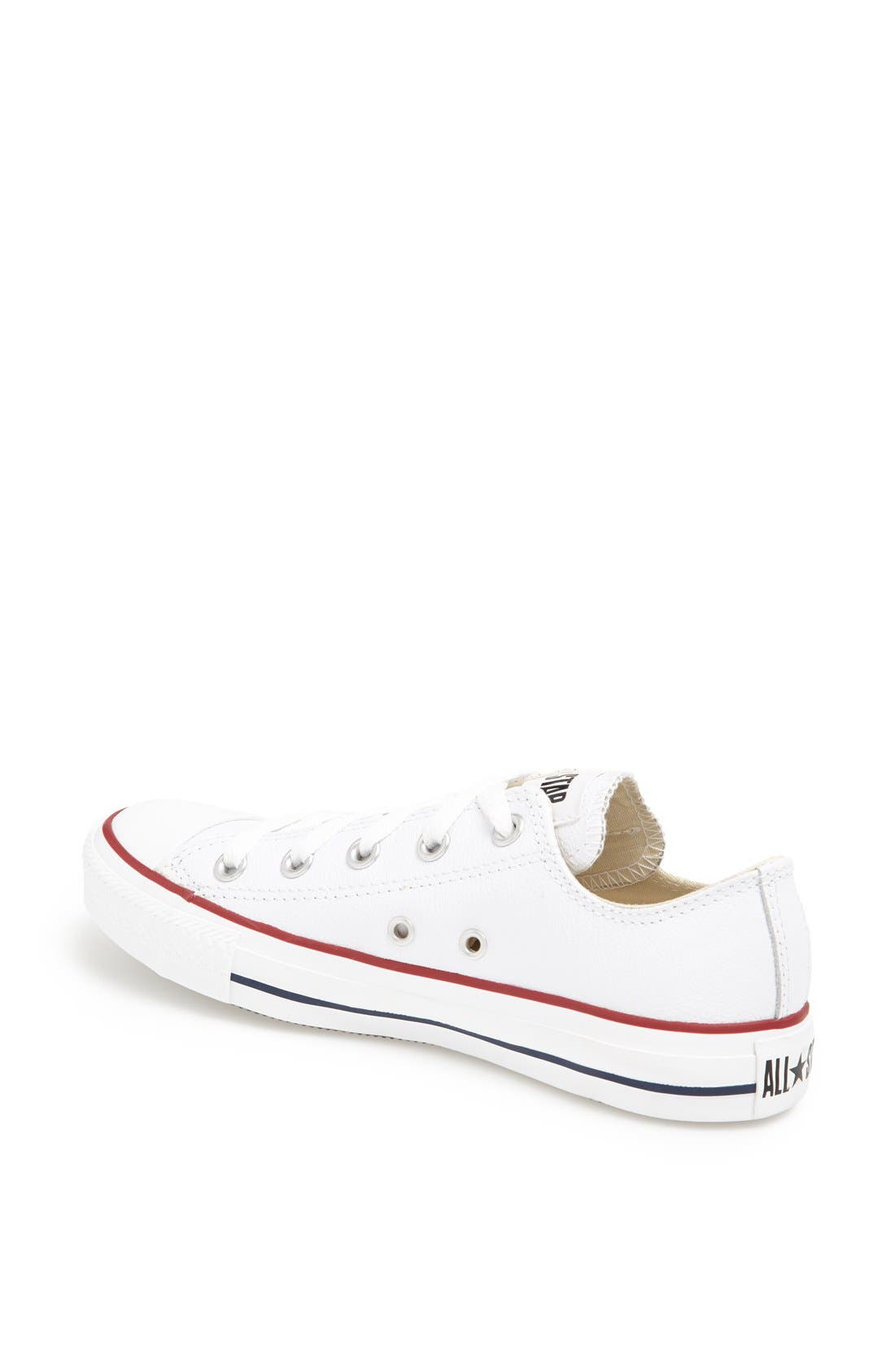 Chuck Taylor® All Star® Leather Sneaker, Alternate, color, OPTICAL WHITE