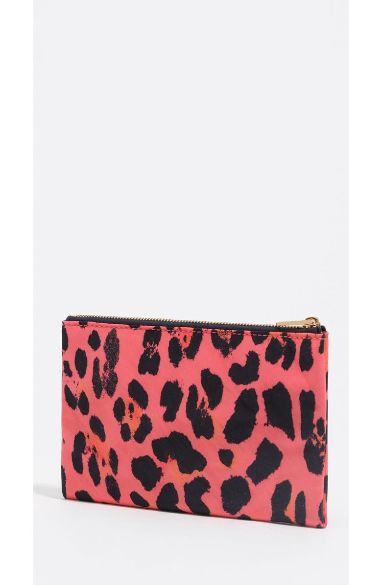 Bimba y Lola Nylon Coin Purse, Alternate, color, Leopard Electric Pink