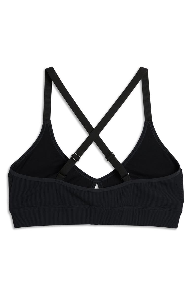 TomboyX Lounge Rib Bralette, Alternate, color, Black