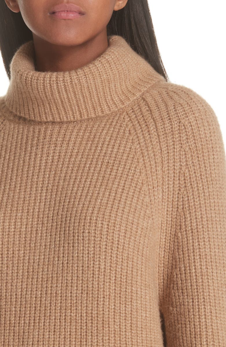 Nili Lotan Anitra Rib Knit Turtleneck Sweater, Alternate, color,