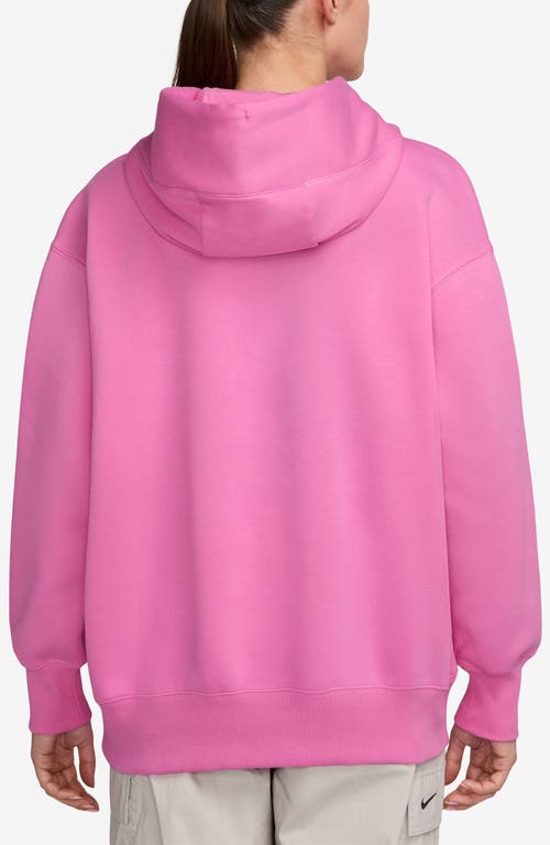 Nike Sportswear Phoenix Oversize Fleece Hoodie In Pink