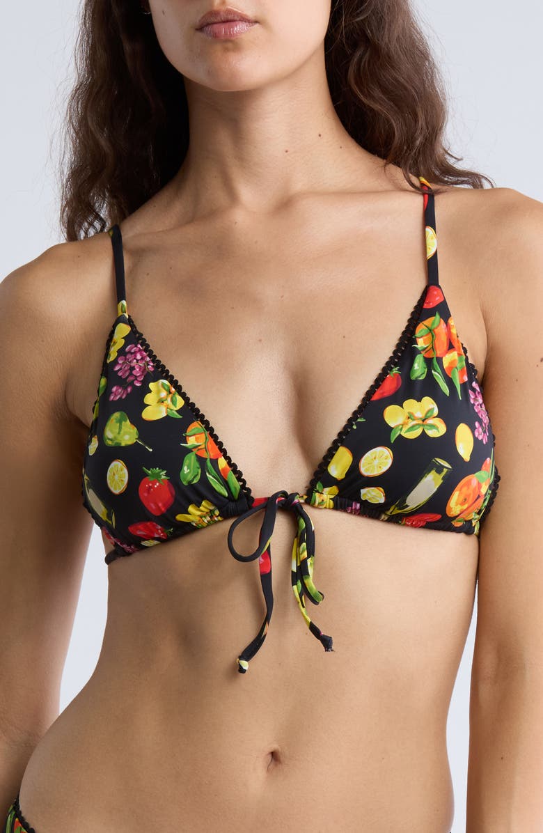 Dippin Daisys Cove Triangle Bikini Top, Main, color, Dolce Far Niente
