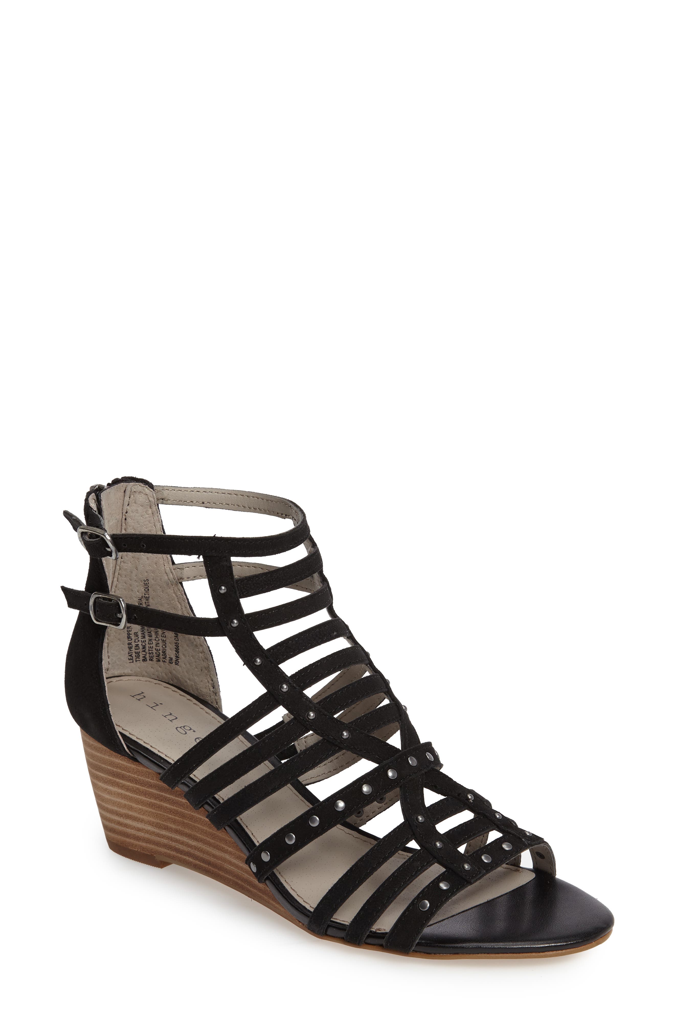 Hinge Nolan Strappy Wedge Sandal, Main, color, 