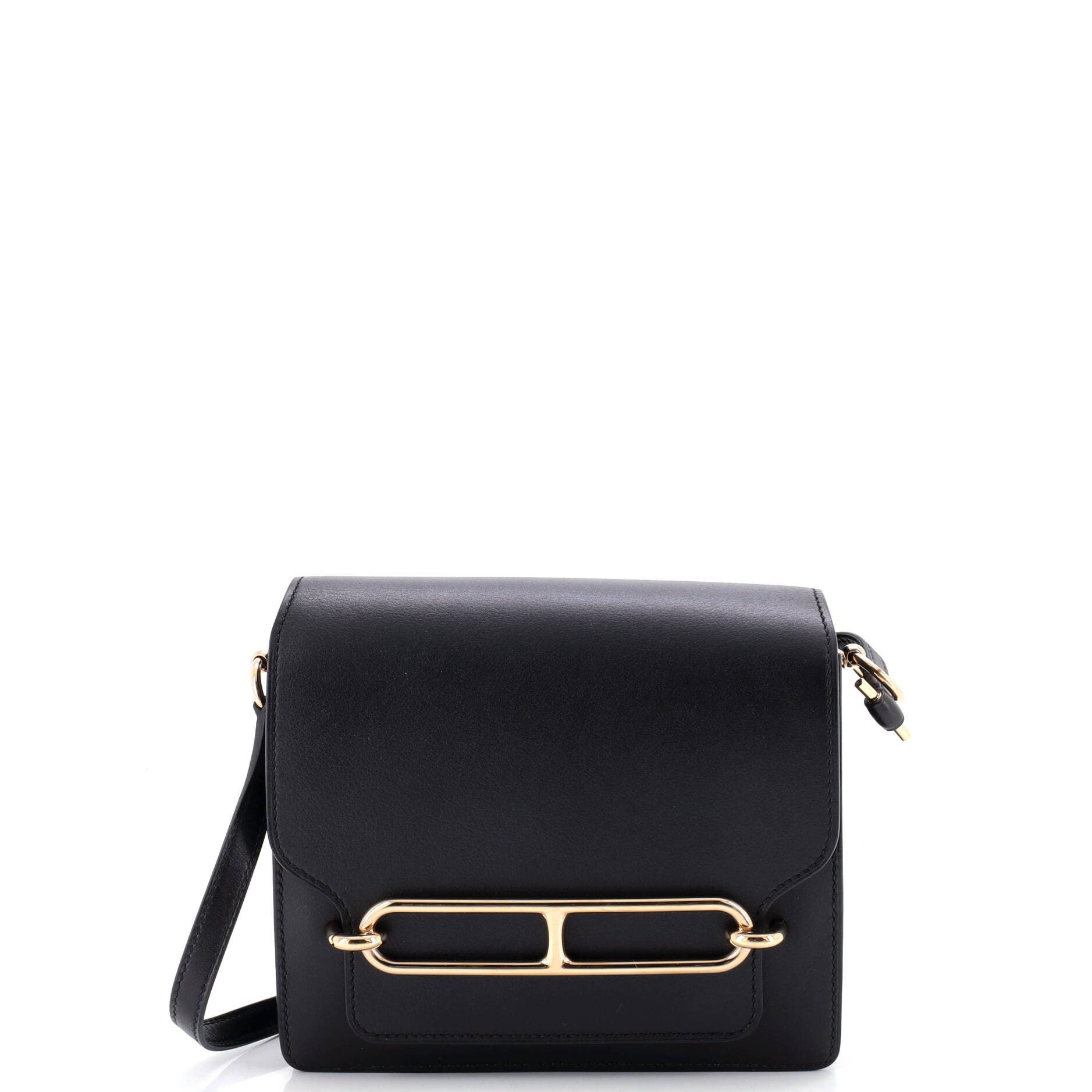 Pre-Owned Hermes Roulis Bag Swift 18, Main, color, Noir