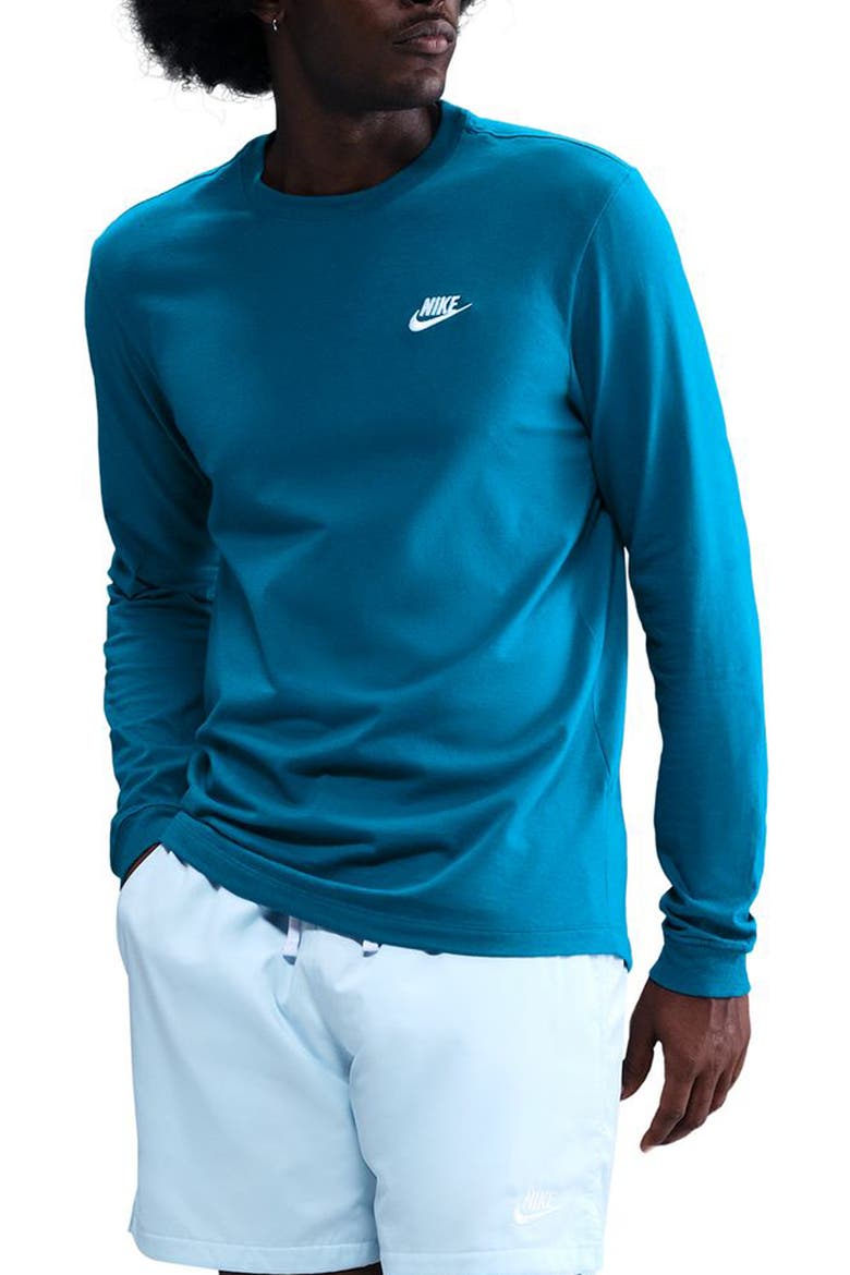 Sportswear Club Long Sleeve T-Shirt, Main, color, GRABYS