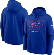 Nike Men's Nike Royal Buffalo Bills Busted Play Club Fleece Pullover Hoodie