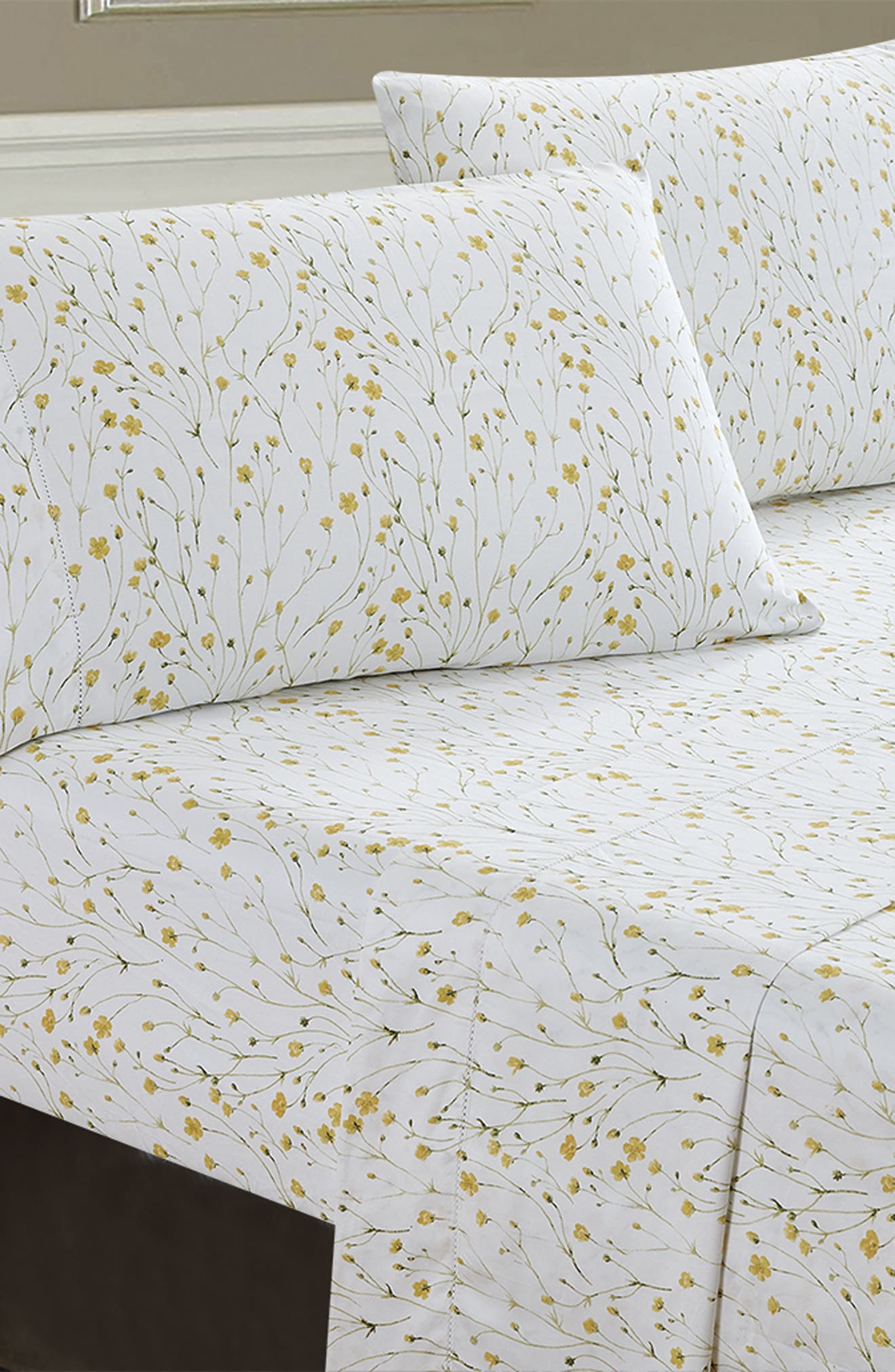 MELANGE HOME Buttercup 400 Count Thread Count 4-Piece Sheet Set