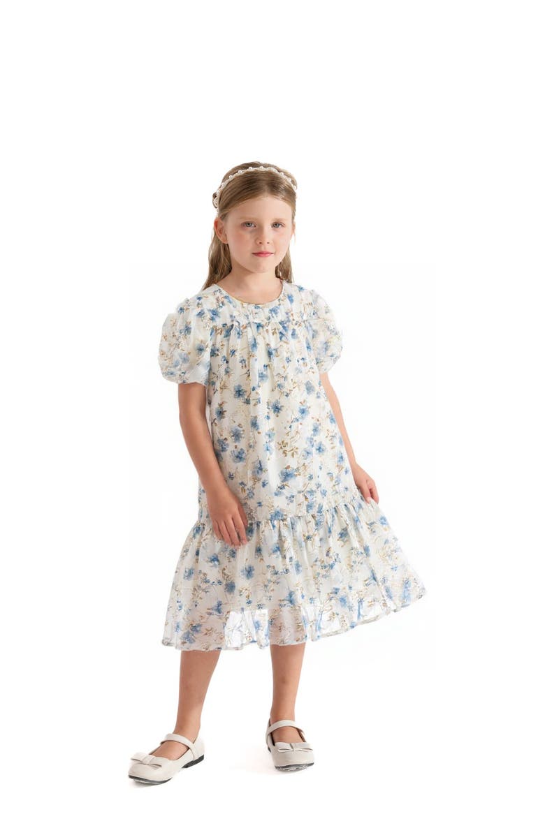 Sweet Cactus Vienna Floral Dress, Alternate, color, Blue