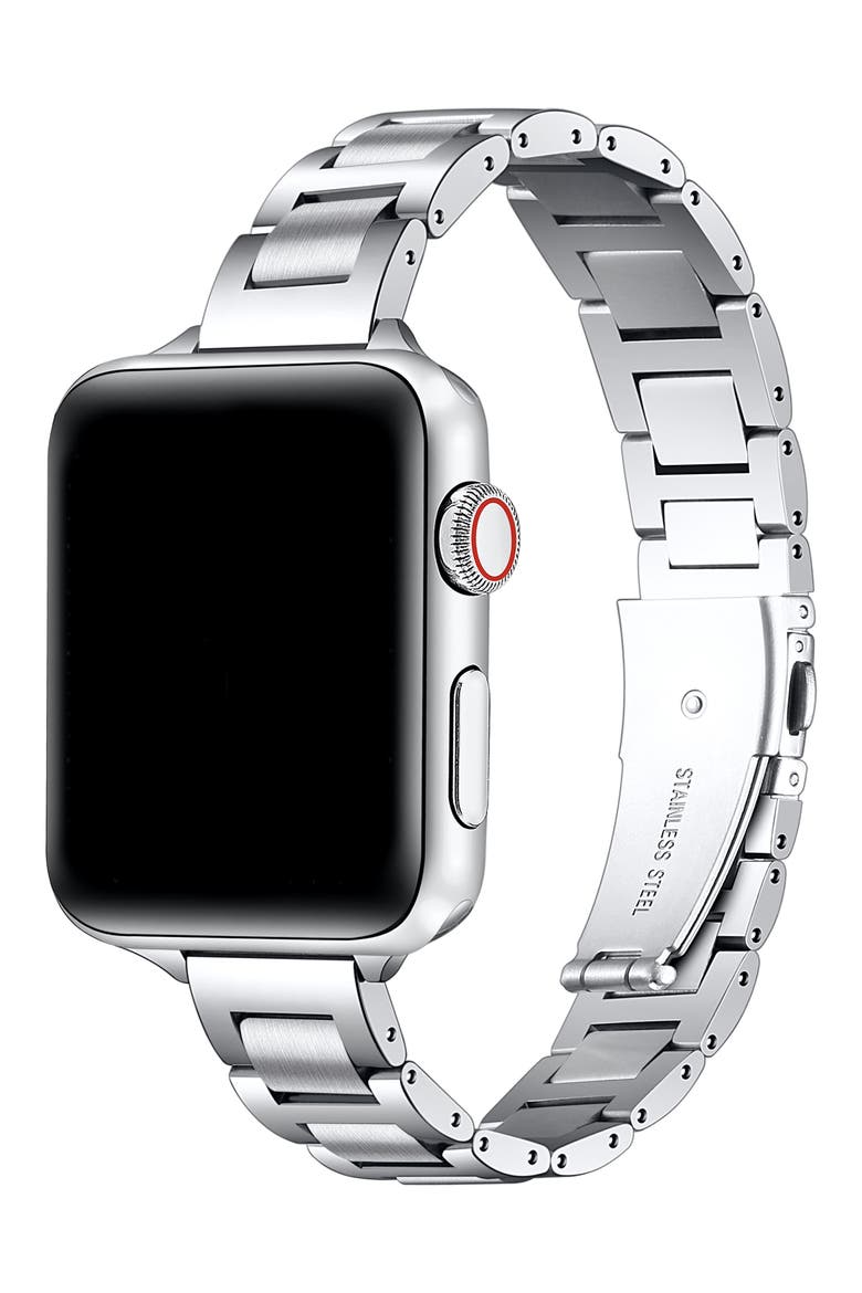 Lenox Apple Watch® Bracelet Watchband, Alternate, color, SILVER