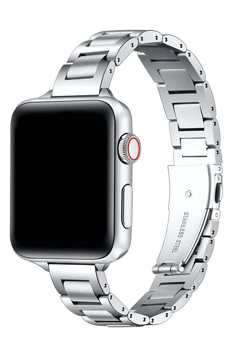 Posh Tech Lenox Apple Watch<sup>®</sup> Bracelet Watchband, Alternate, color, Silver