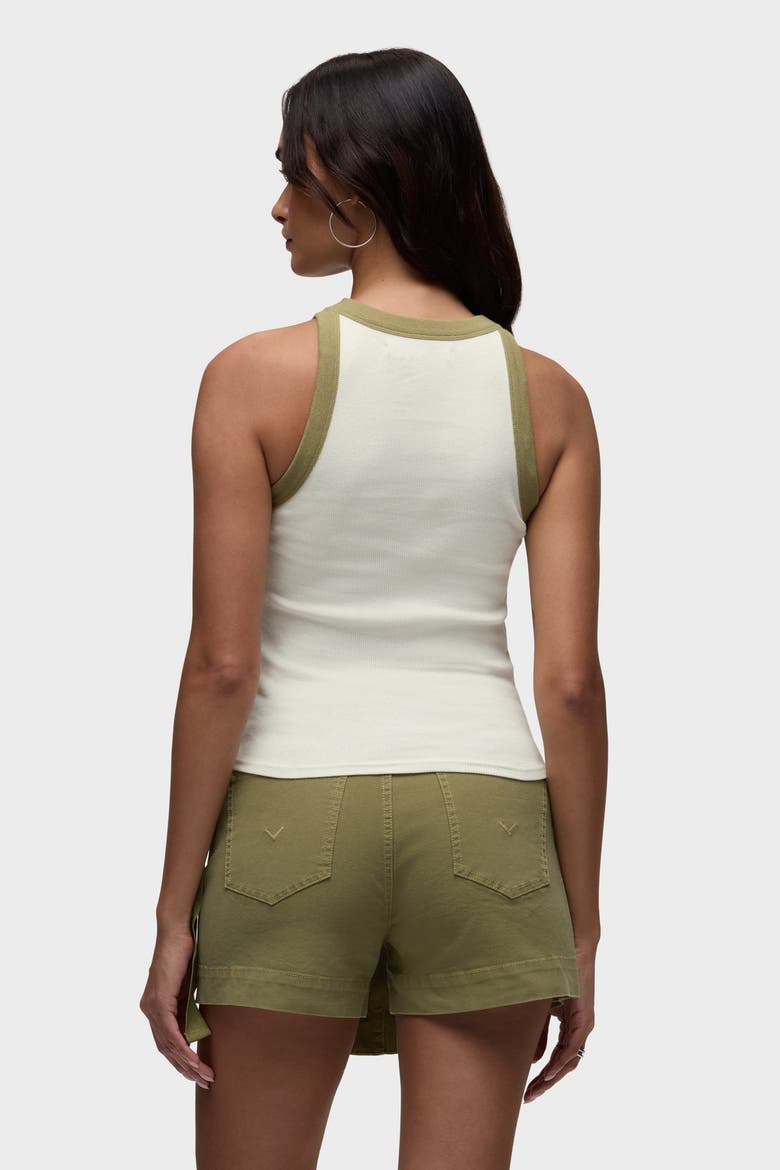 Ribbed Racer Tank, Alternate, color, CANNOLI HERB