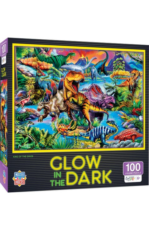 King of the Dinos 100 Piece Glow Puzzle