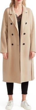 Belle & Bloom Boss Girl Double Breasted Wool Blend Coat