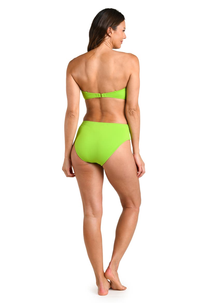 Island Goddess Bandeau Bikini Top, Alternate, color, APPLE