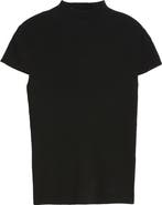 Elie Tahari The Ramona Rib Mock Neck Top