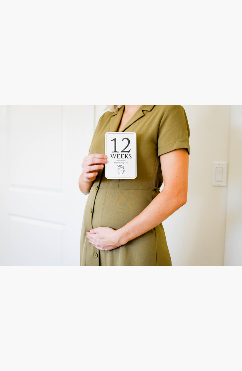 Duncan & Stone Paper Co. Pregnancy Announcement and Milestone Cards, Alternate, color, 