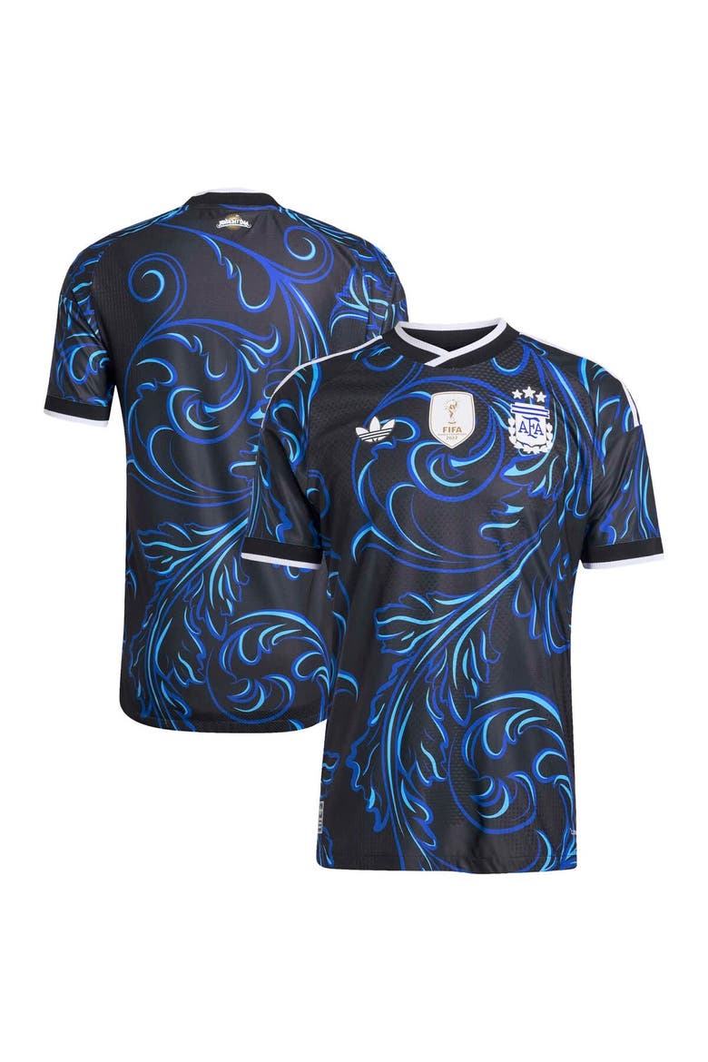Men's adidas  Black Argentina National Team 2026 Away On-Field Authentic Jersey, Main, color, Black
