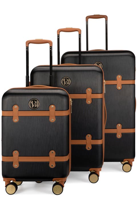 Grace 3 Piece Expandable Retro Luggage Set