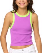 Malibu Sugar Contrast trim sleeveless top