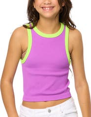 Malibu Sugar Contrast trim sleeveless top