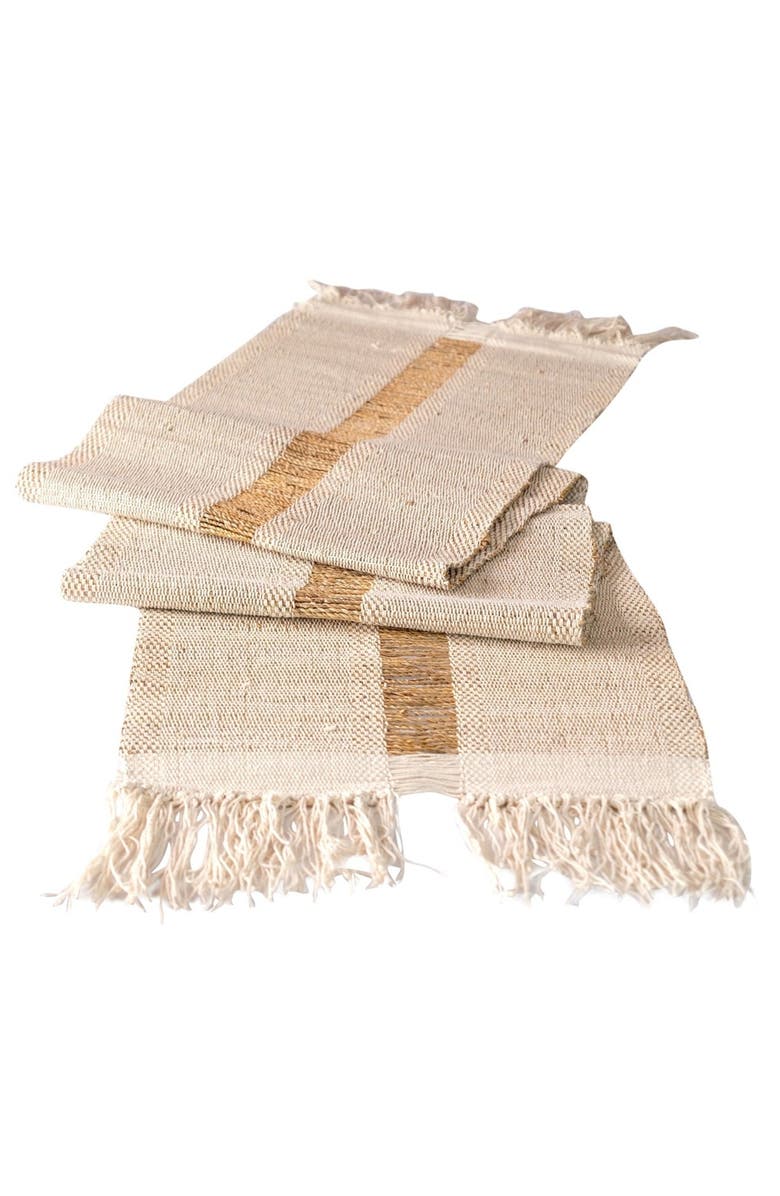 TerraKlay Dining White Table Runner, Main, color,