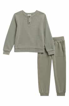 Kids' Adventure Thermal Henley & Joggers Set