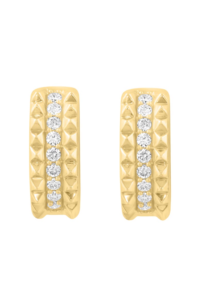 Lab-Grown Diamond Huggie Hoop Earrings, Alternate, color, GOLD