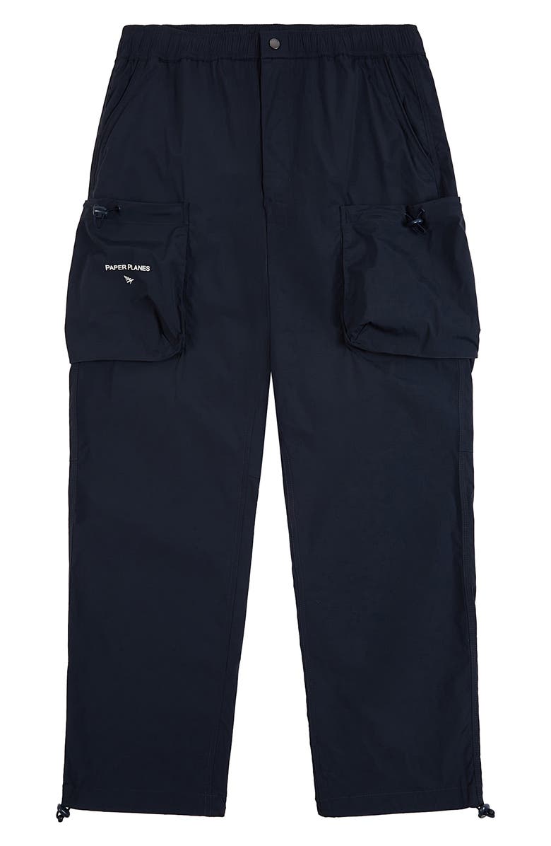 PAPER PLANES Straight Leg Cargo Pants, Main, color, Navy
