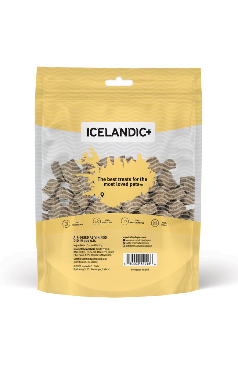 ICELANDIC+ Cod
Herring Combo Bites Dog Treat 3.0Oz Bag, Alternate, color,