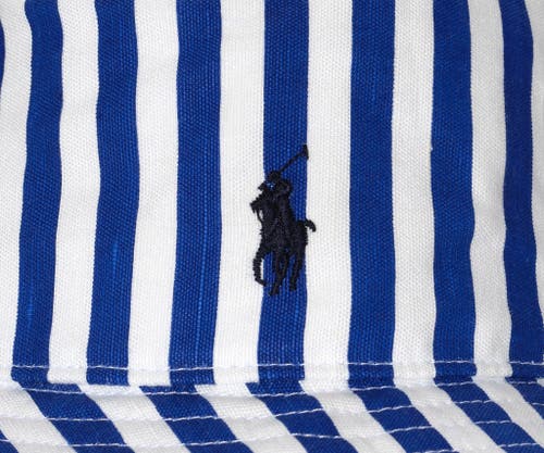 Polo Ralph Lauren Stripe Sunhat In Blue