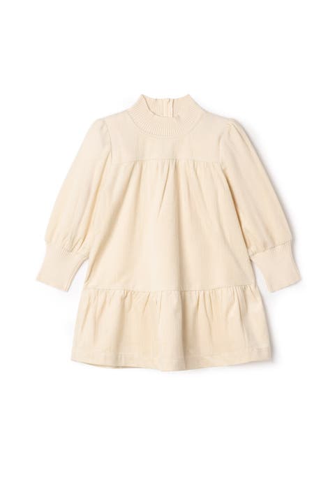 Textured Velvet A-Line Dress (Toddler, Little Kid & Big Kid)