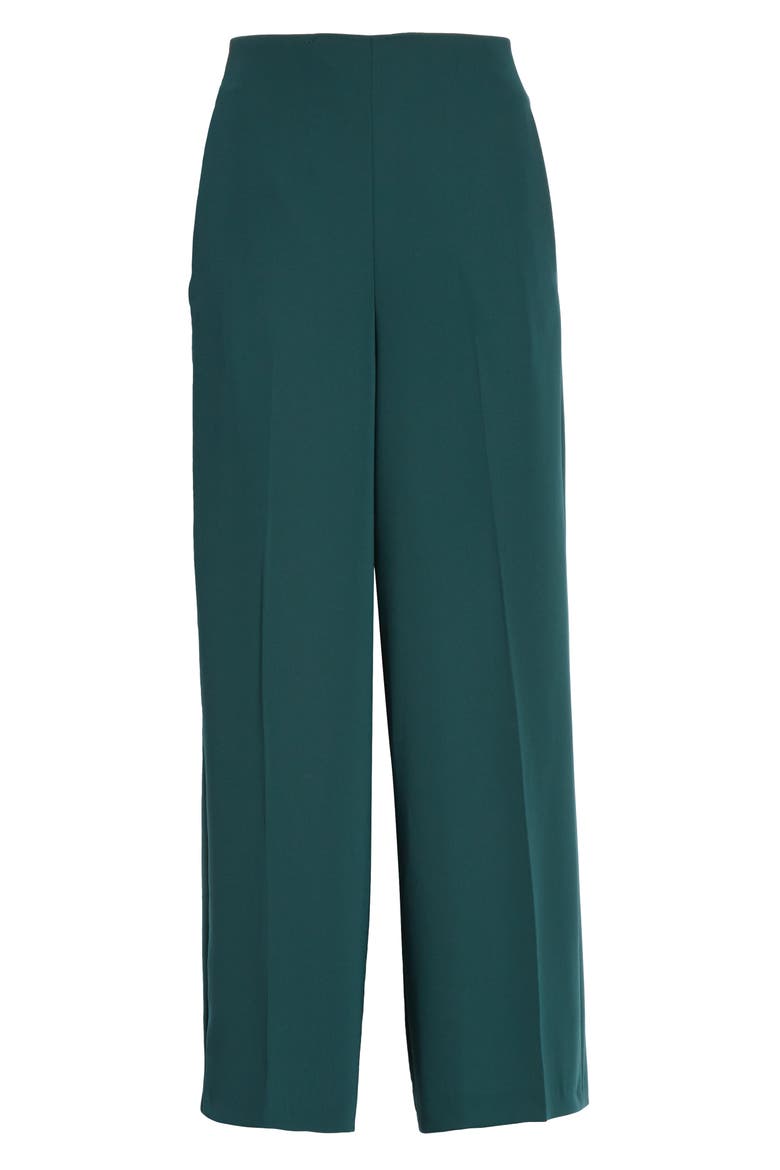 Trimala Wide Leg Crop Pants, Alternate, color, PINE GREEN