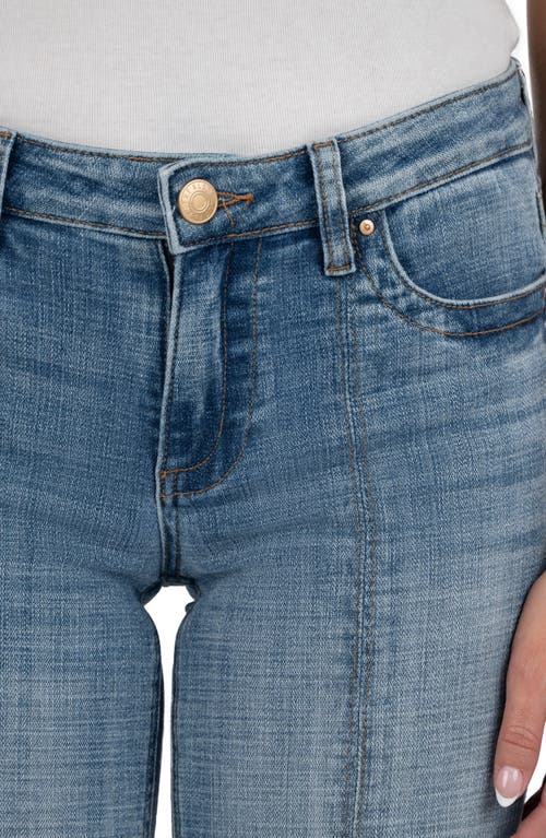 Shop Kut From The Kloth Stevie Seamed Split Hem Low Rise Slim Straight Leg Jeans