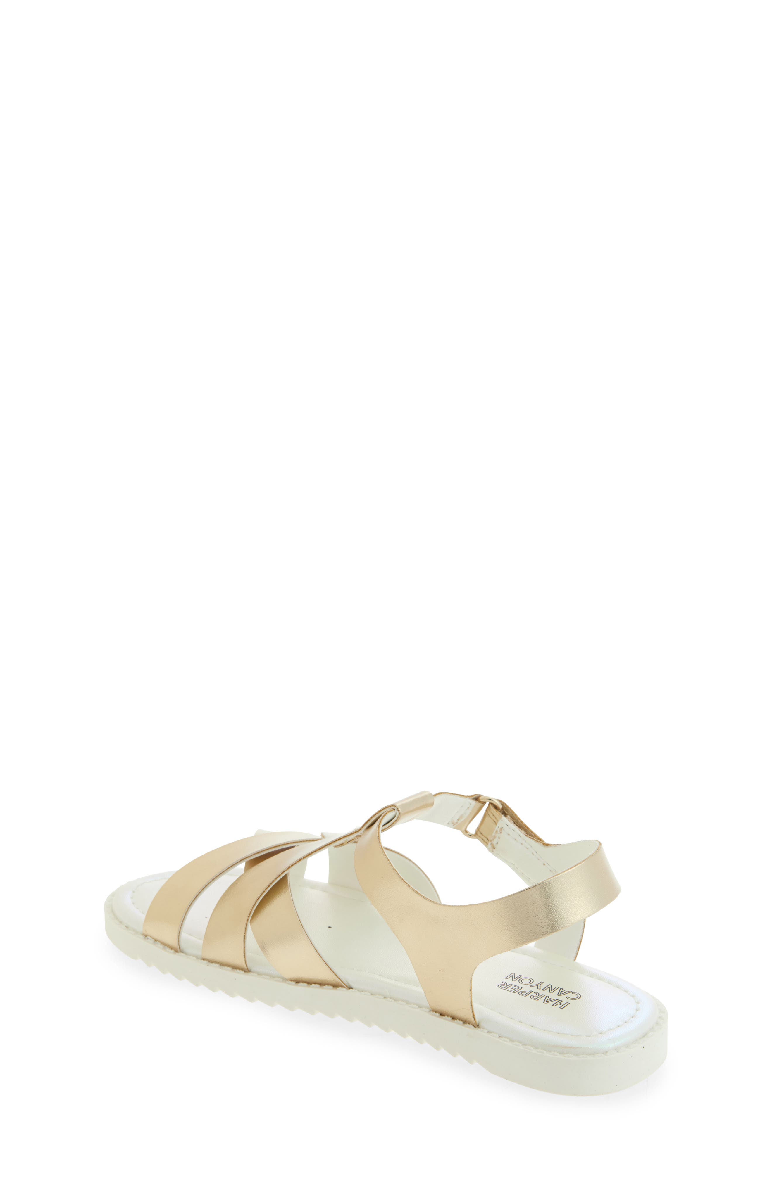 Harper Canyon Catalinna Flat Sandal, Alternate, color, Gold Metallic