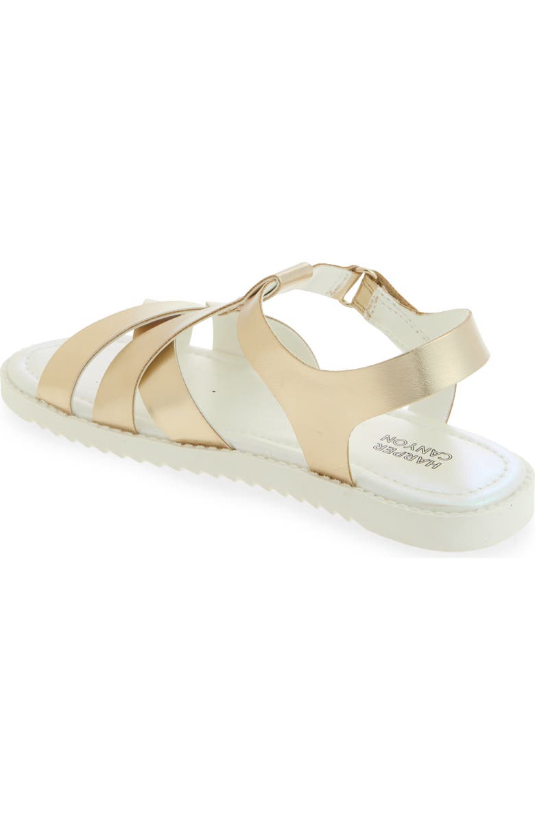 Harper Canyon Catalinna Flat Sandal, Alternate, color, Gold Metallic