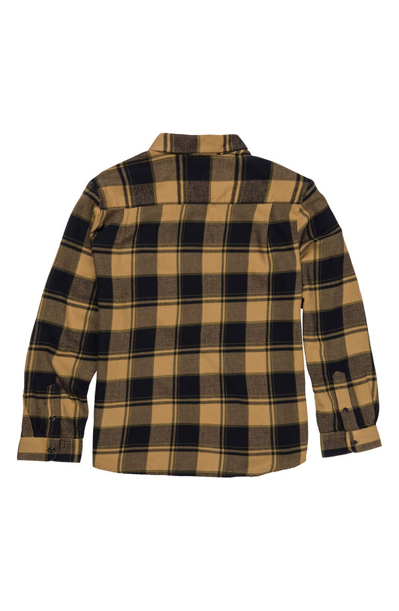 Volcom Kids' Caden Plaid Button-Up Shirt, Alternate, color,