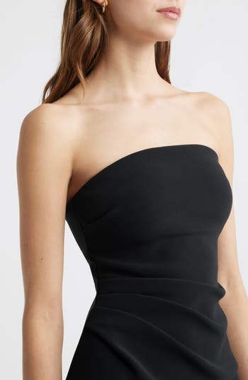 Ruched Strapless Maxi Dress