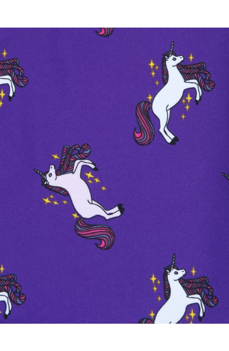 Leveret Baby One-Piece Rashguard, UPF 50+ Sun Protection Swimwear, Alternate, color, Unicorn