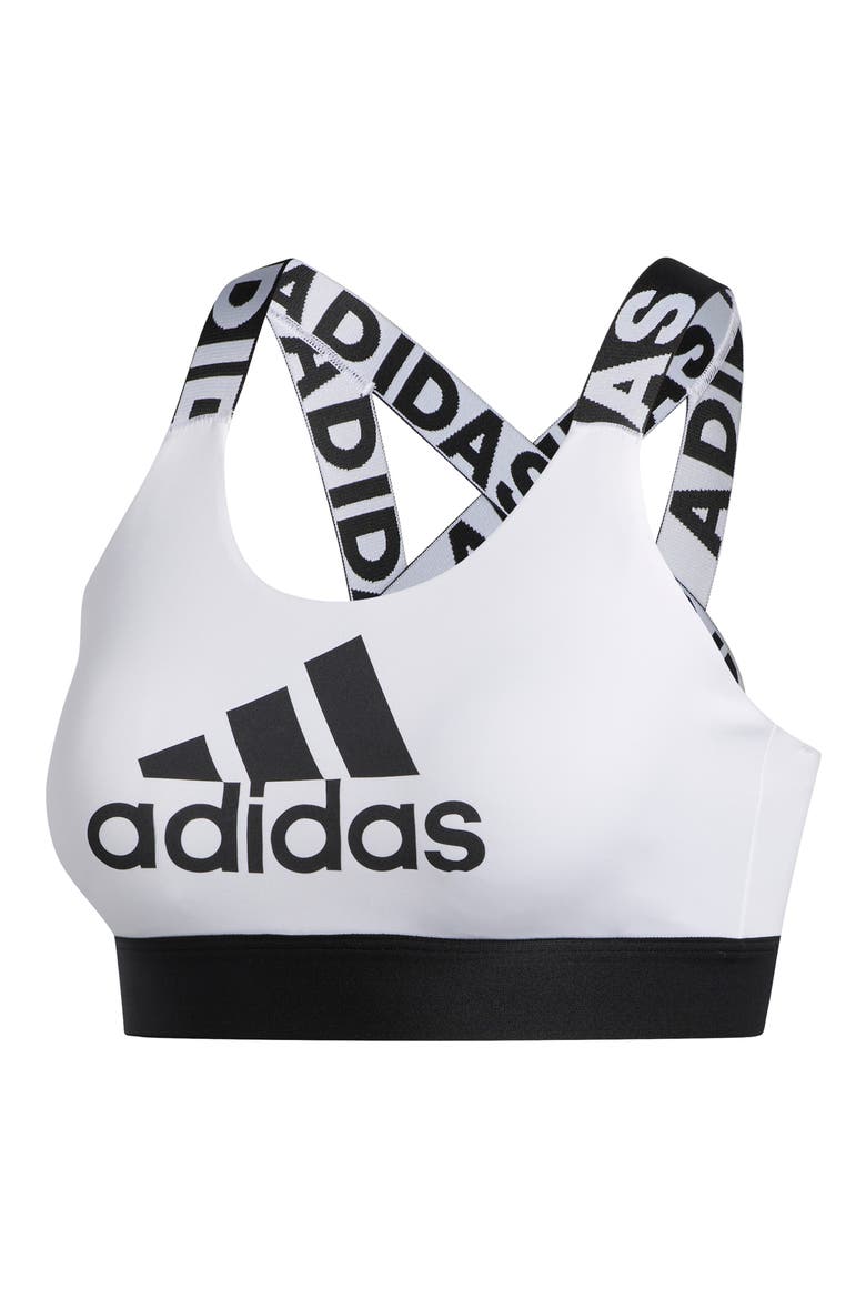 Strappy Back Sports Bra, Alternate, color, WHITE