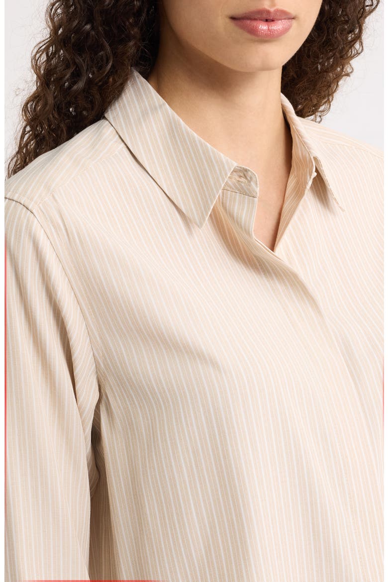 Alexie Button-Up Shirt, Alternate, color, ANTIQUE/ WHITE