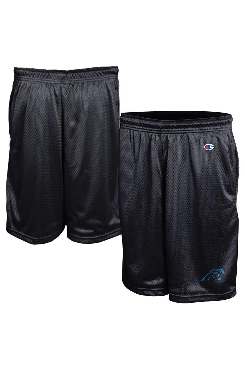 Men's Champion Black Carolina Panthers Classic Mesh Shorts, Main, color, Black