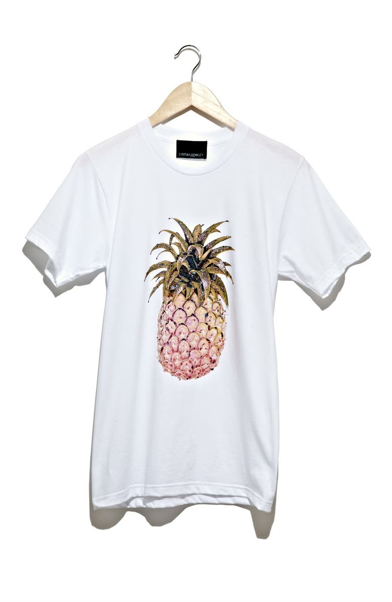 Cynthia Rowley 'Pineapple' Tee, Main, color, 