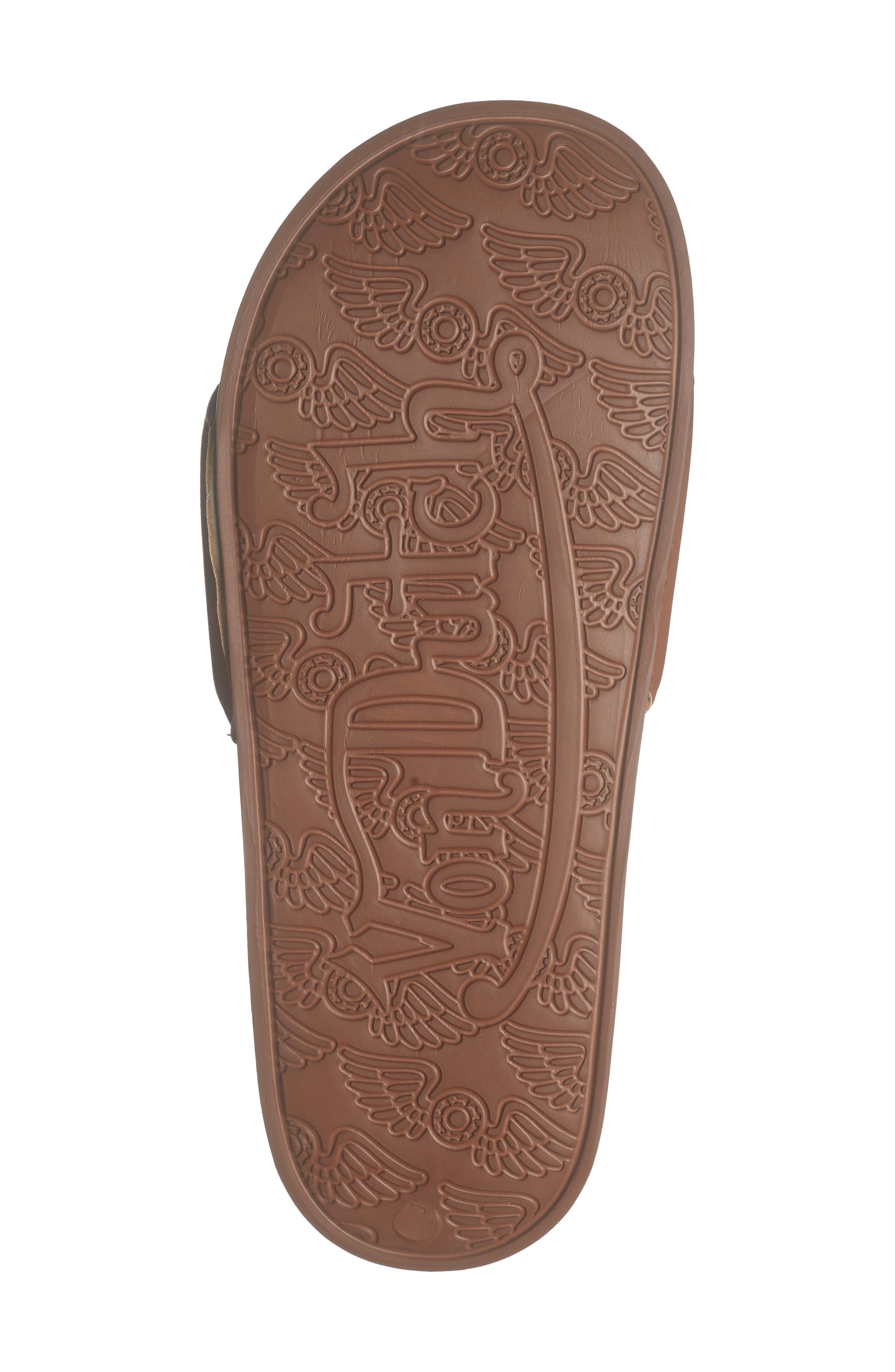 Von Dutch Slick Slide Sandal, Alternate, color, Brown/ Orange