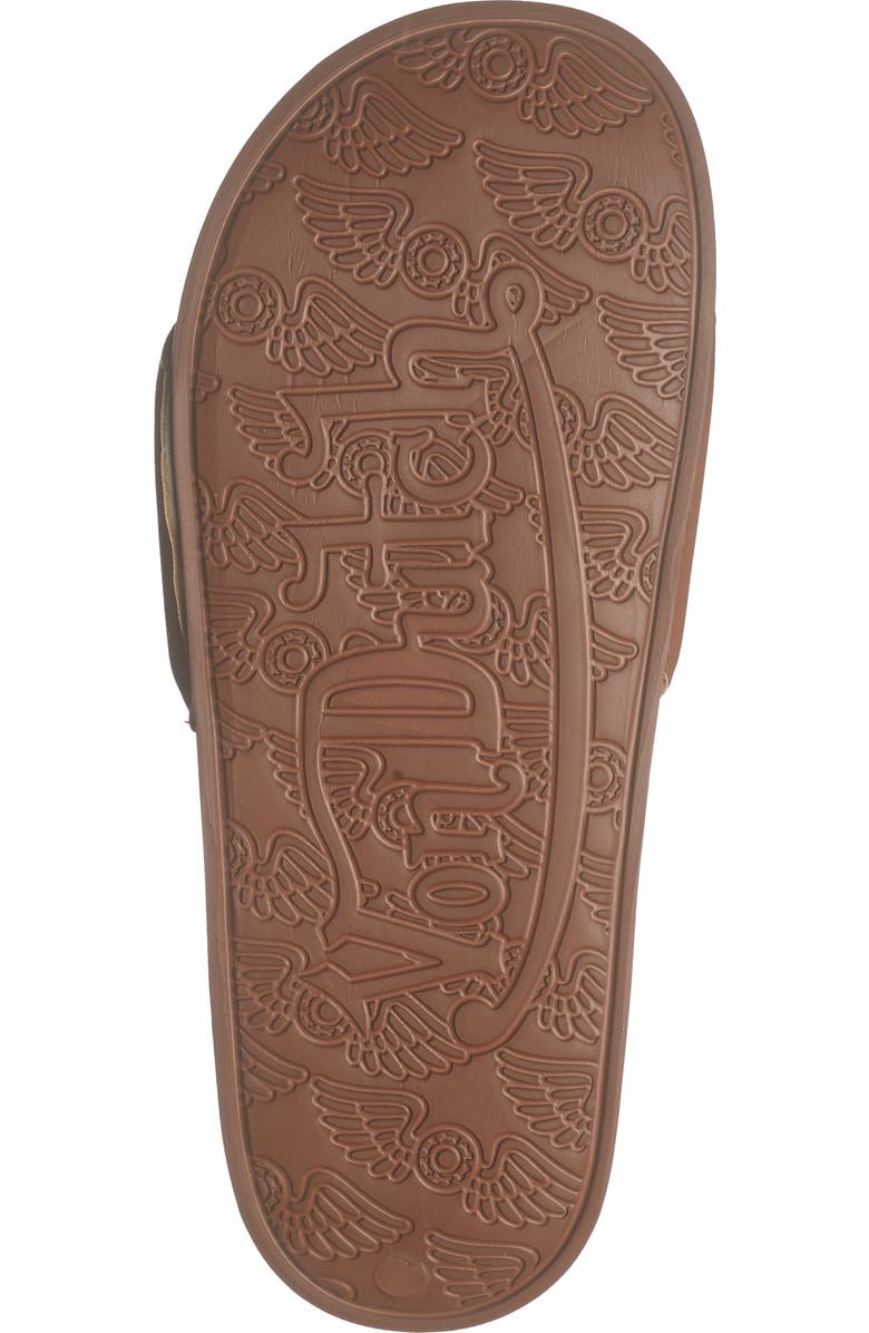 Von Dutch Slick Slide Sandal, Alternate, color, Brown/ Orange