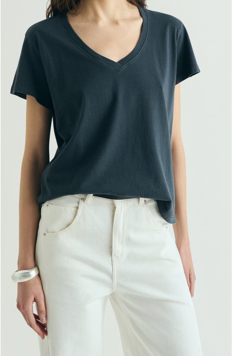 Scalpers Basic V-neck T-shirt, Main, color, Black