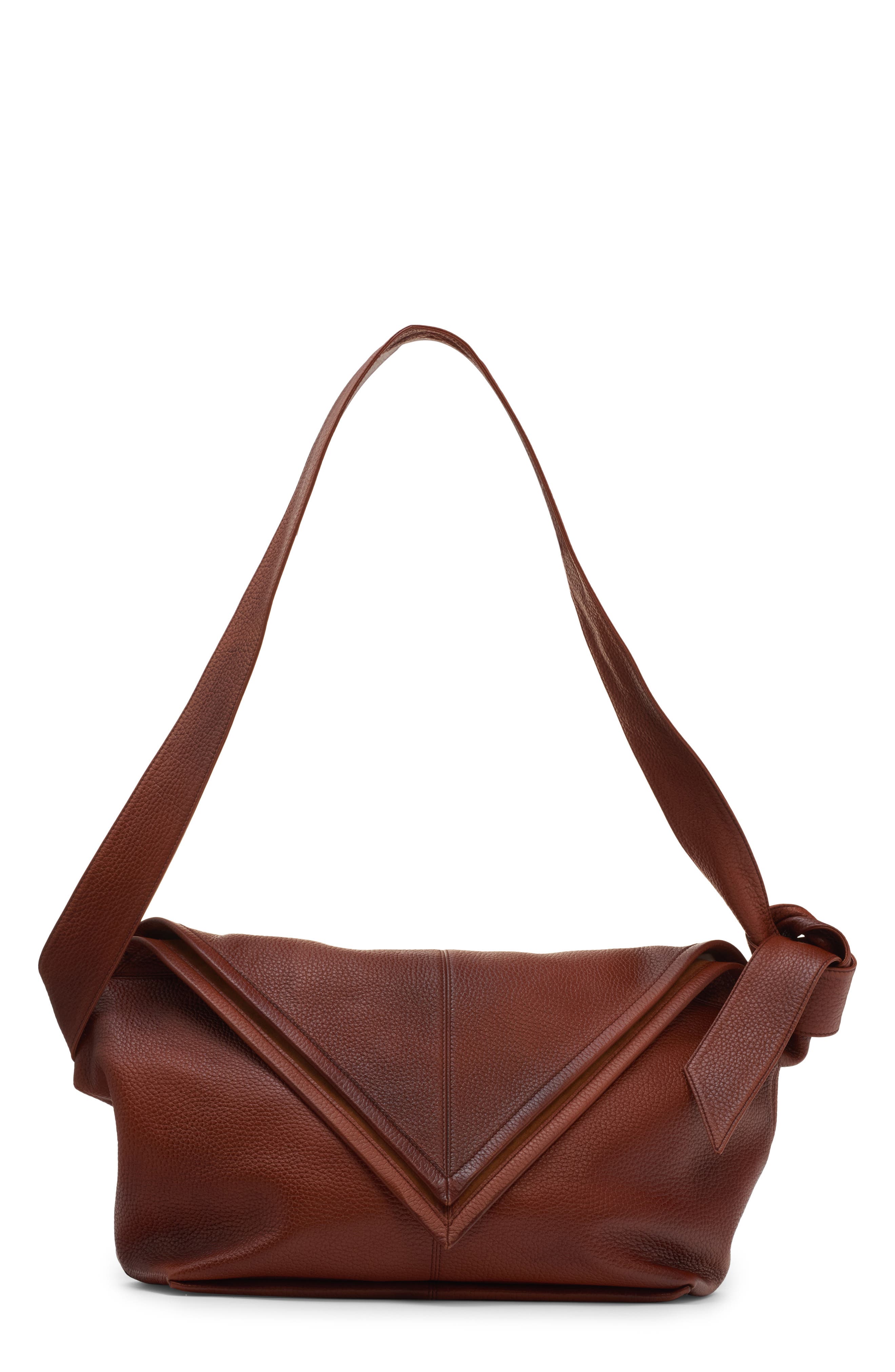 Bottega Veneta Sawyer Taurillon Leather Hobo Bag, Main, color, Brown