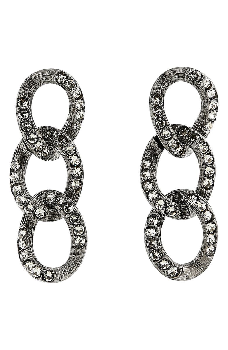 Oscar de la Renta Chain Link Earrings, Main, color, 