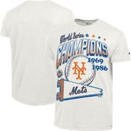 Champion Men's Champion White New York Mets Winning Tradition Cooperstown Tri-Blend T-Shirt