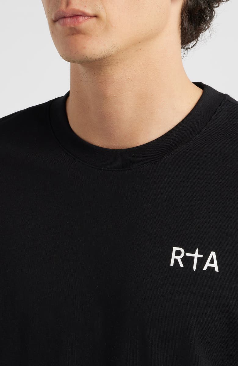 RtA Colin Chest Logo T-Shirt, Alternate, color, Black