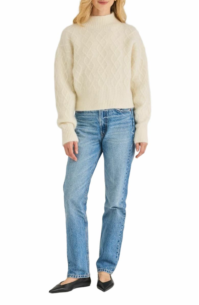 Rebecca Taylor Yael Sweater, Alternate, color, Eggshell